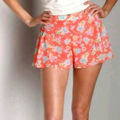 floral flowy shorts