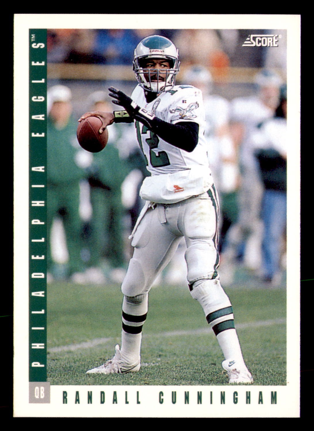 Randall Cunningham #260 Football Cards 1993 Panini Score trading card — raw and PSA graded price guide