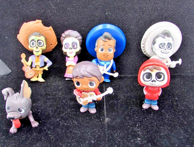 Coco DISNEY PIXAR Miguel Dante Imelda Ernesto Set of 7 Figurines or Cake Toppers