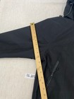 Rain Jacket Men M Black Adjustable Drawstring Hood Full Front Zip Closure