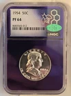 NGC With CAC PF 64 50C Franklin Half Dollar. Purple Core