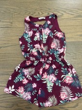 Abercrombie kids girls short sleeveless summer romper size 9/10 preowned