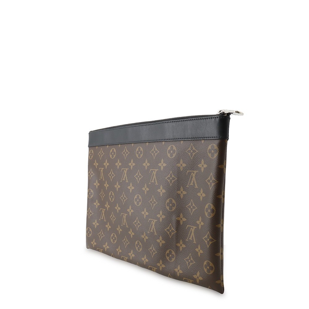 LOUIS VUITTON Pochette・Discovery Monogram Macassar Canvas Noir M69411 image 2