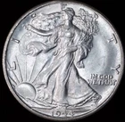 1944 D Walking Liberty Half Dollar Ch. BU / Beautiful, Frosty 80-Year-Old Coin !