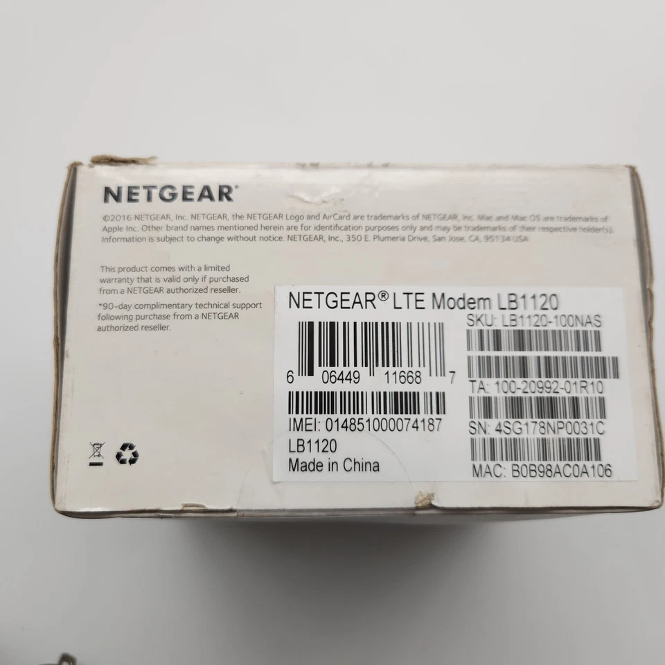 NETGEAR LB1120-100NAS 4G 150mbps Instant Broadband Connection. Never used. - Image 2 of 4