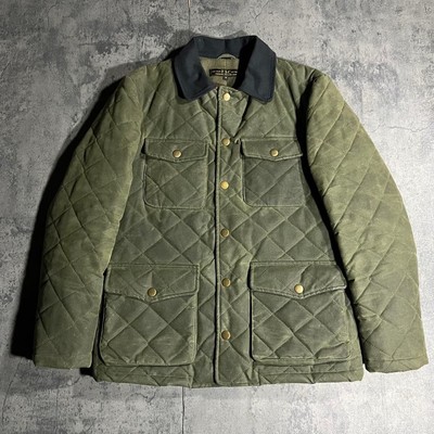 FREEMANS SPORTING CLUB Quilted Oil Jacket XS Heavy Cotton Corduroy