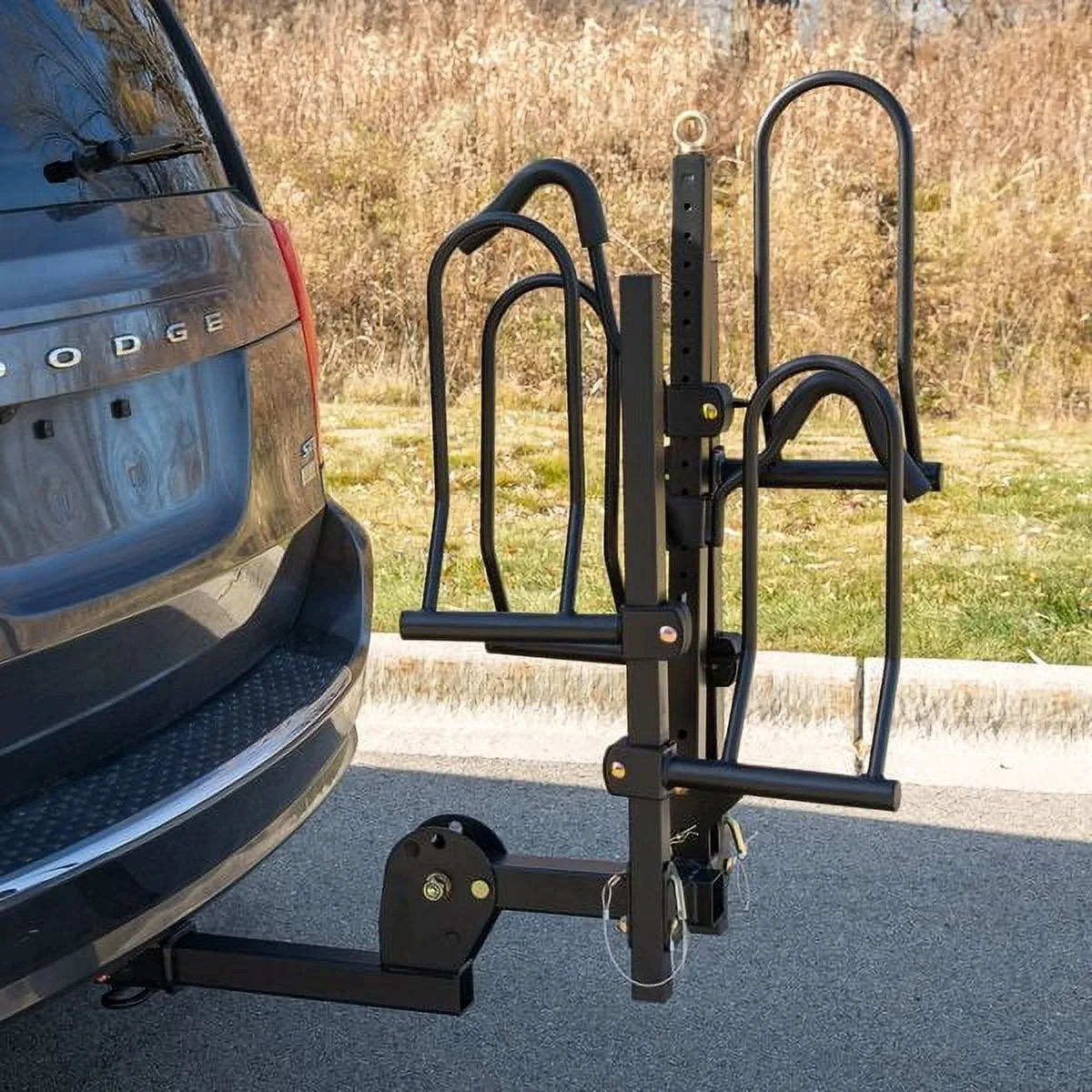Elev&alpha;te Outdoor 2-Bike Hitch Platform Rack for E-Bikes & Fat Tire