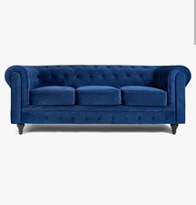 Chesterfield 3 Seater Velvet Sofa