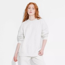 Women's Oversized Pullover Sweatshirt - Wild Fable XXS