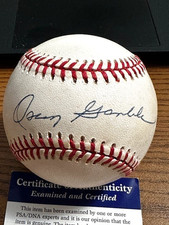 OSCAR GAMBLE SIGNED AUTOGRAPHED OAL BASEBALL!  Yankees, Indians, Phillies!  PSA!