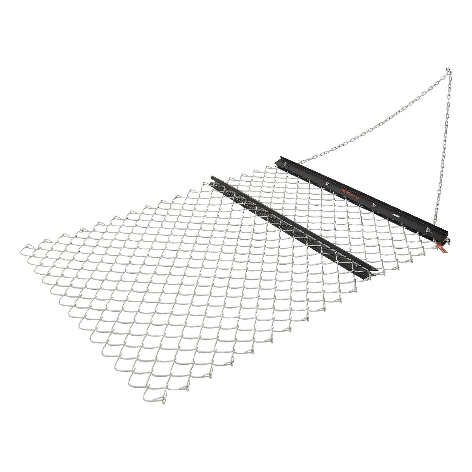 Sturdy 4x5 Foot Chain Drag Harrow for Driveway Grading and Tilling