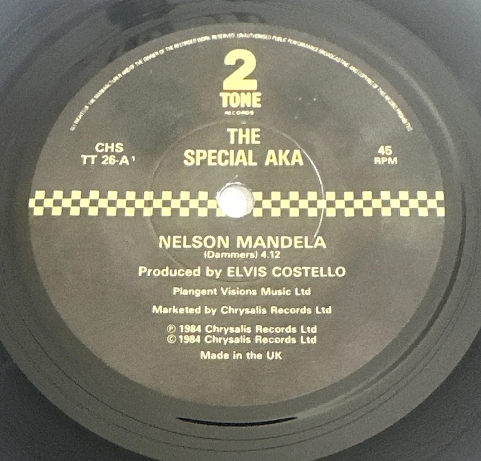 The Special AKA - Nelson Mandela - 7" Vinyl Record Ska 2 Tone EX /EX Foto 4 de 4