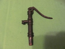 Vintage Miniature Cast Iron Hand Water Pump 8" Long.