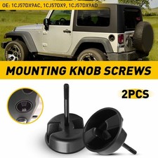 2x Hardtop Top Hard Panel Mounting Screw Knob For 2007-2018 Jeep Wrangler Jk