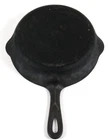 VTG Griswold #5 Cast Iron Large Block Logo Double Spout 724 Skillet Frying Pan