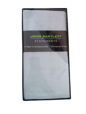 John Bartlett Statements Men's 14-Pack Handkerchiefs White Brand New