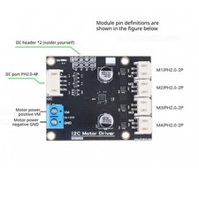 4Channel I2C DC Motor Driver Module IIC Communication Smart Car Motor Controller