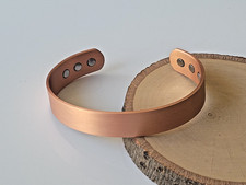 Pure Copper Magnetic 15mm Bracelet Arthritis Pain Therapy Energy 38gr. Cuff