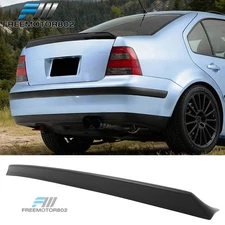 Fits 99-03 VW MK4 Jetta Sedan ES Style Matte Black Duckbill Spoiler Wing Lip ABS