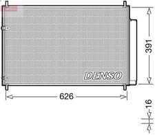 Kondensator, Klimaanlage DENSO DCN50041 für TOYOTA AURIS (_E15_) 2 2006-2012