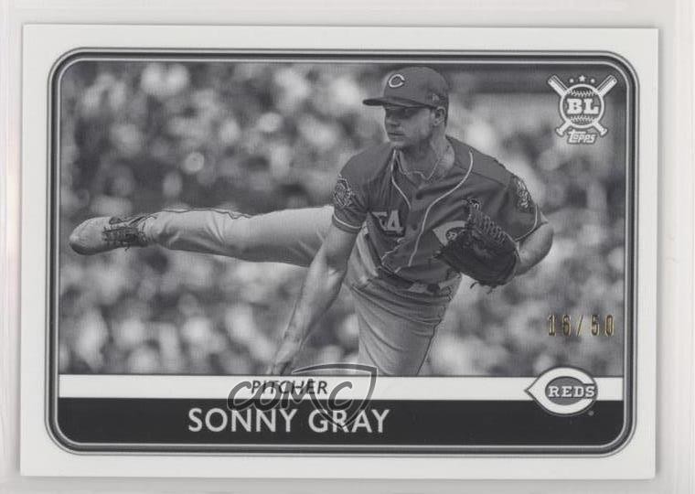 2020 Topps Big League Black & White 16/50 Sonny Gray #55 2qw