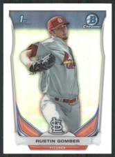 2014 Bowman Chrome Draft Refractors #CDP109 Austin Gomber Cardinals 1084