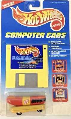 1995 Hot Wheels Wienermobile Computer Cars Oscar Mayer Hot Dog Car   VERY RARE !