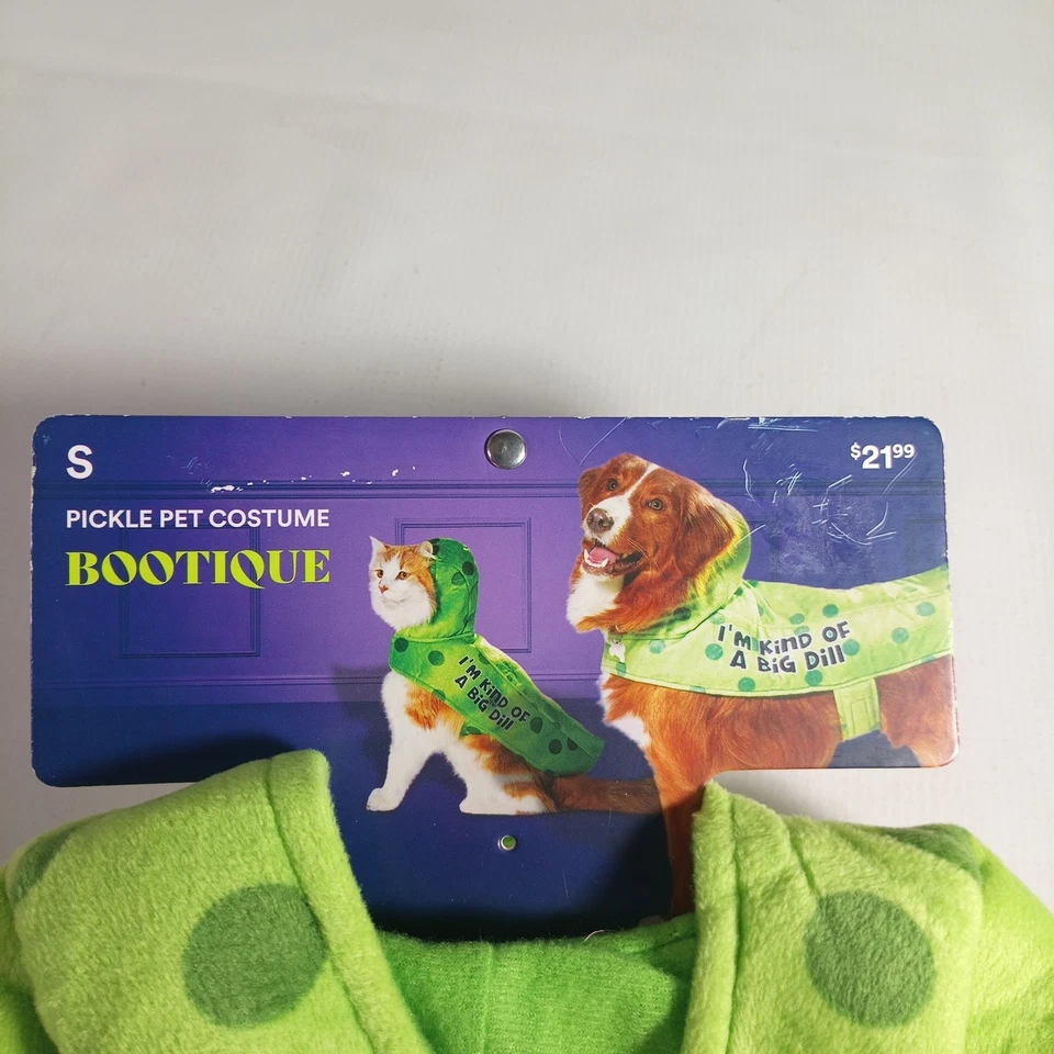 Disfraz Bootique Pickle Mascota Halloween EN ESPECIE DE ENELDO GRANDE Verde Talla Pequeña Foto 4 de 4