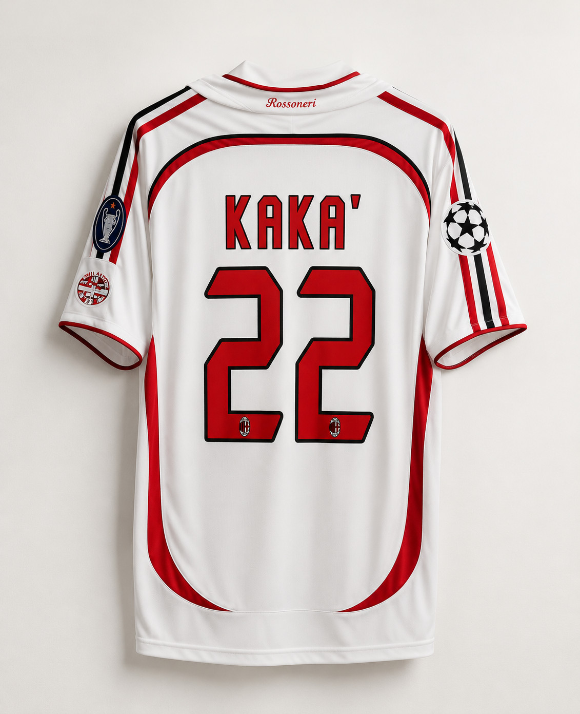 Vintage AC Milan Kaka 22 Jersey 2007 Champions League Final Away Shirt | Retro F