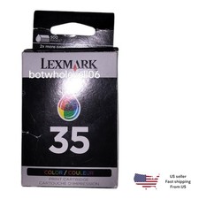 Genuine Lexmark 35 Color Ink Cartridge New Sealed Box