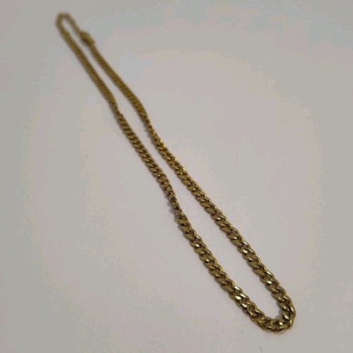 Kubanische Gliederkette 18 Karat vergoldet Edelstahl Choker Halskette