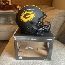 Packers CHRISTIAN WATSON Signed Full Size ECLIPSE Replica Helmet Beckett COA