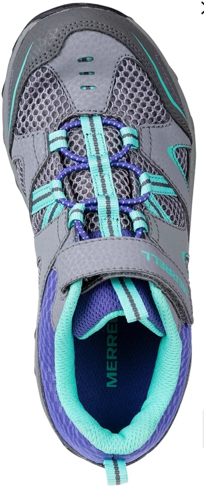 NOVO Sapato de Caminhada Merrell Infantil TAMANHO 2.5 Trail Chaser em Cinza/Multi - Imagem 4 de 4