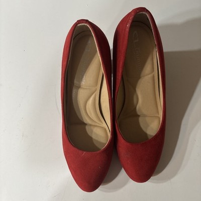 Red Shoes for Women Size 5.1/2 Medium Heel Shoes