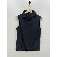 Nike Aerolayer Chaleco Mujer Talla S Negro Cuello Embudo Entrenamiento Chaleco Nylon Rompevientos