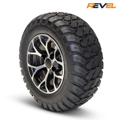 14'' Force Golf Cart Wheels on 23x10R14 Paramount MT Tires, Set of