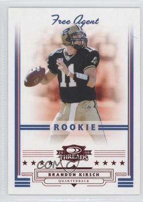 2006 Donruss Threads Rookie Retail Red 42/50 Brandon Kirsch #157 0a1