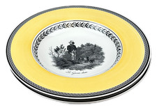 Villeroy & Boch Audun Chasse Rim Soup Bowl Large 9-1/2" Germany NWOT Set of 2