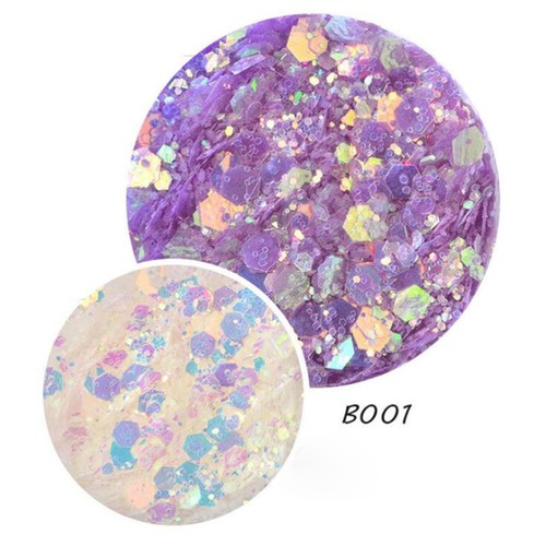 6 Pcs Fantasy Glitter Powder Nail Decoration Sequins Chunky Glitters - Picture 7 of 12