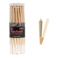 Ultrathin Pre Rolled Cones 1 1/4 Size Slow Burning Rolling Papers Cones 100 pack