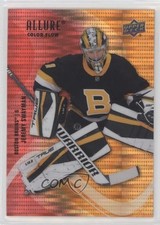 2022 Upper Deck Allure Color Flow Red Orange Spectrum 52/100 Jeremy Swayman 0c3