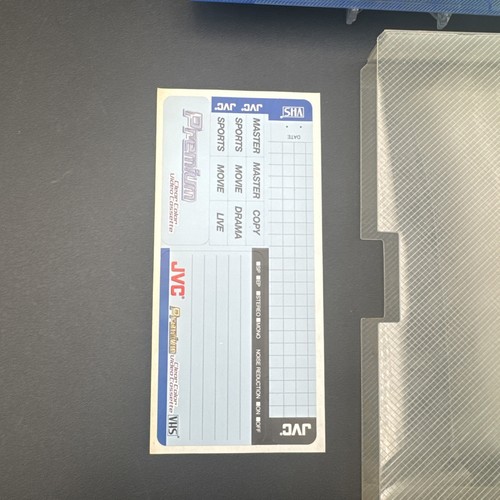 NASTRO VHS BIANCO blu oceano plastica trasparente JVC J'Collection EHG T-120 - Foto 2 di 4