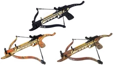 80 lb Archery Aluminum Pistol Self Cocking Hunting Crossbow bow +15 Arrows Mini