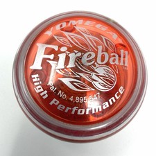 VTG 90s Yomega Fireball Yo-Yo Pat. No. 4,895,547 High Performance Red Clear GUC