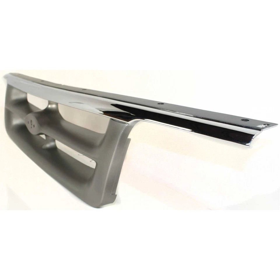 Rejilla para Ford Ranger 95-97 carcasa cromada con inserto de plástico gris Foto 2 de 4