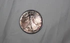 1991 American Silver Eagle 1 oz .999 Fine Silver Dollar Heavy Toning Patina Coin