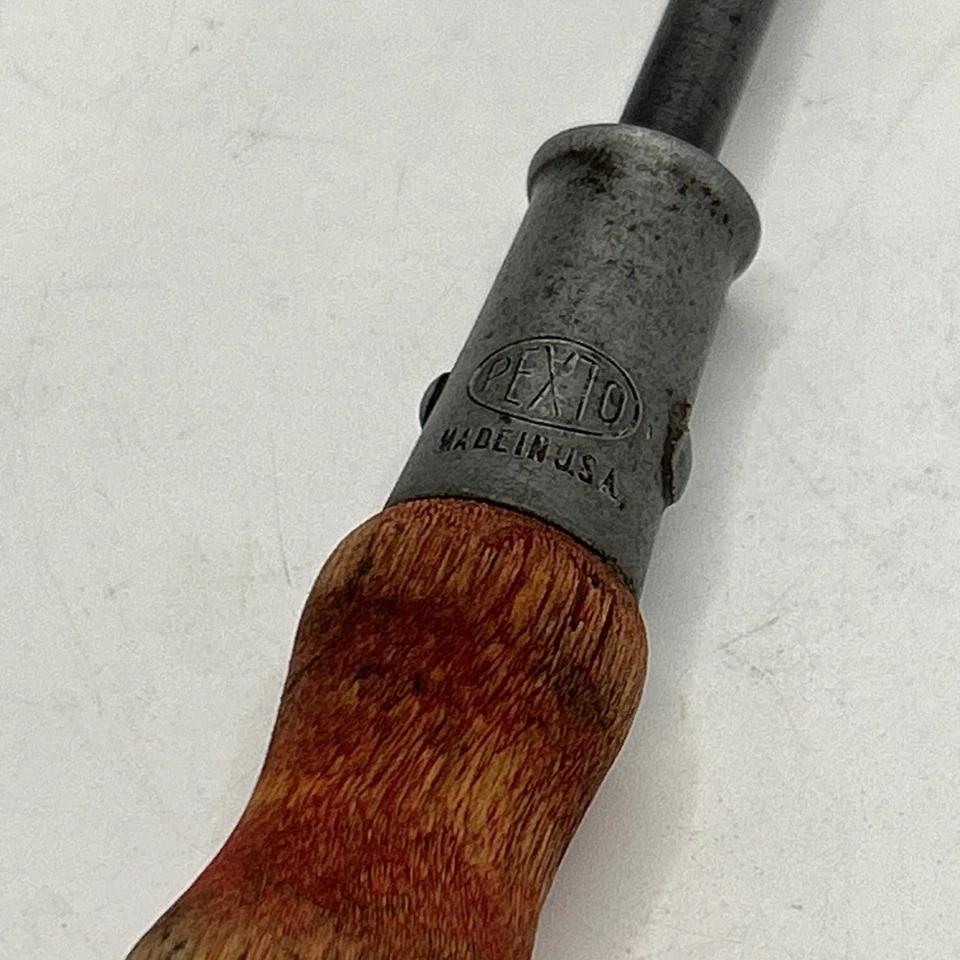 "Destornillador de hoja recta vintage Pexco de 10""" Foto 3 de 4