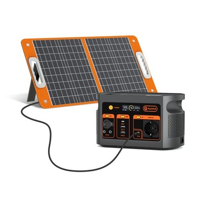 FlashFish E103 Solargenerator LiFePO4 179.2Wh 300W Optional Mit Solarpanel 60W