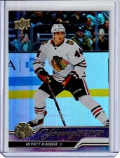 2023-24 Upper Deck Young Guns Silver Foil #229 Wyatt Kaiser RC - BLACKHAWKS