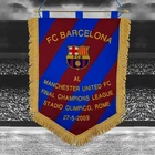FC Barcelona v Manchester United FC Champions League Final Pennant 48 cm x 36 cm
